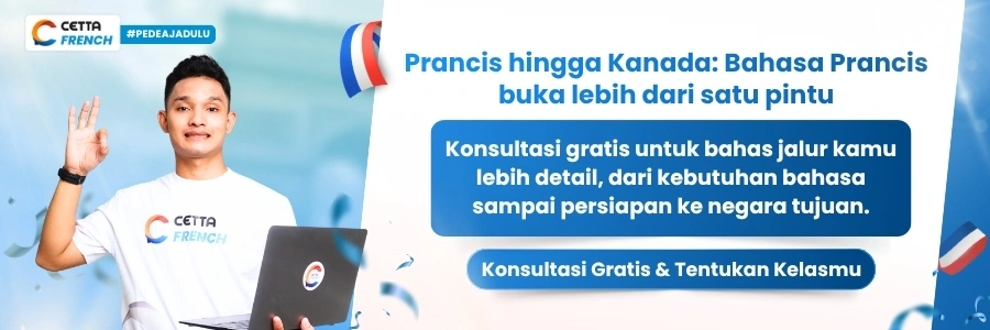 CTA Banner kursus bahasa prancis untuk berkarir di Prancis