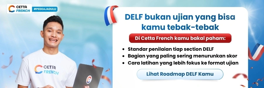 CTA Banner kursus bahasa prancis untuk persiapan DELF