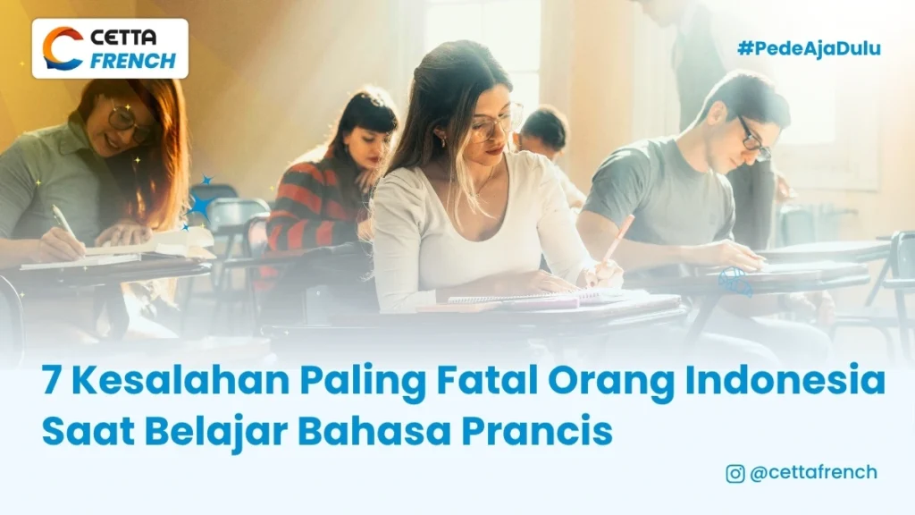 ilustrasi murid yang mempelajari kesalahan paling fatal orang Indonesia saat belajar bahasa Prancis