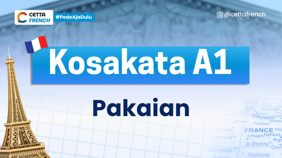 Kosakata Pakaian Bahasa Prancis